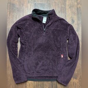 Women’s The North Face Quarter Zip Pullover Jacket Fleece Purple